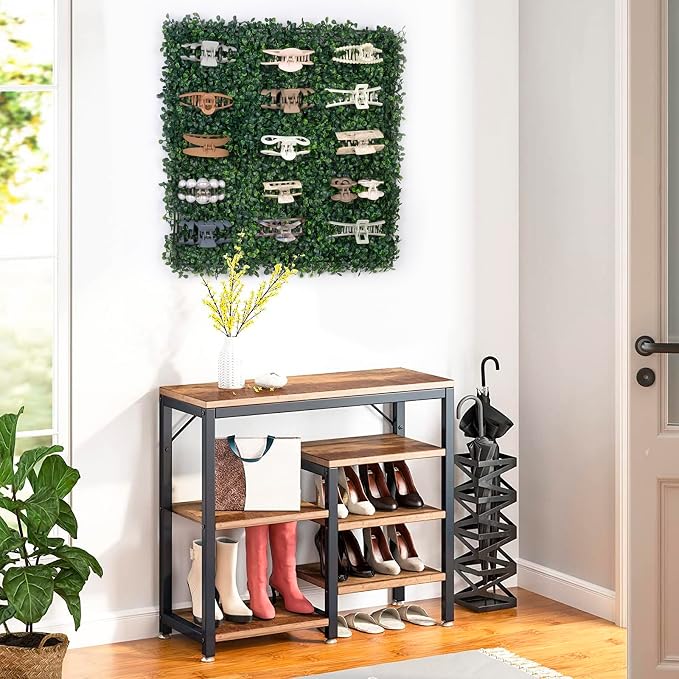 SNOWSTAR Green Grass Claw Clip Organizer Holder, 20x20 inch Hair Clip Stand - Image 7