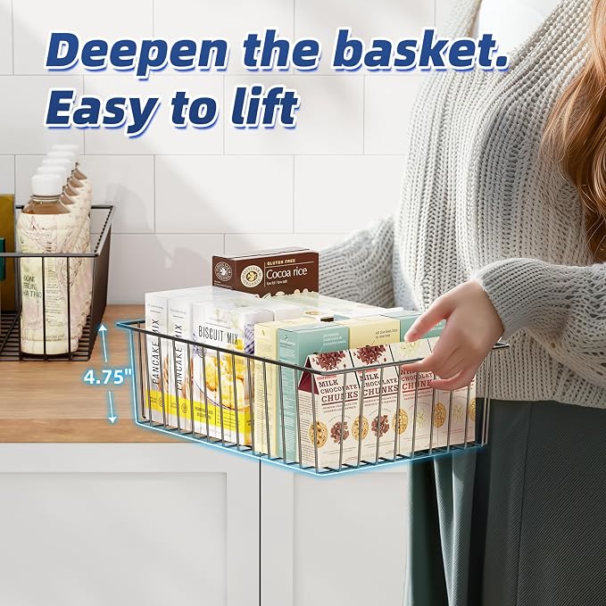 Simple Trending 6 Pack Large Wire Baskets - Image 8