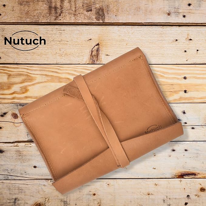 Leather Tech Pouch for Cables Chargers Phone | Tech Bag | Zipper Travel - Image 8