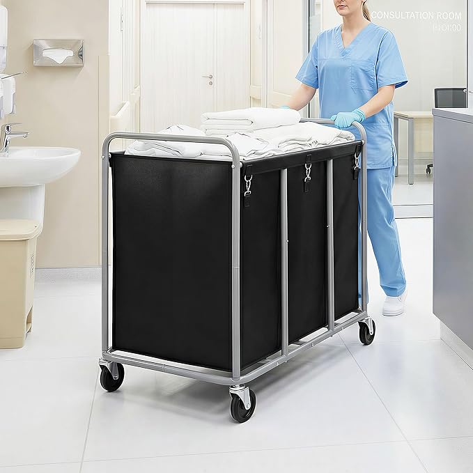 430L Commercial Laundry Cart - Image 9