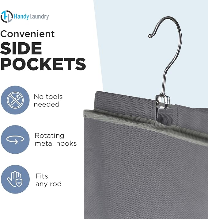 Handy Laundry Hanging Closet Organizer - Image 6