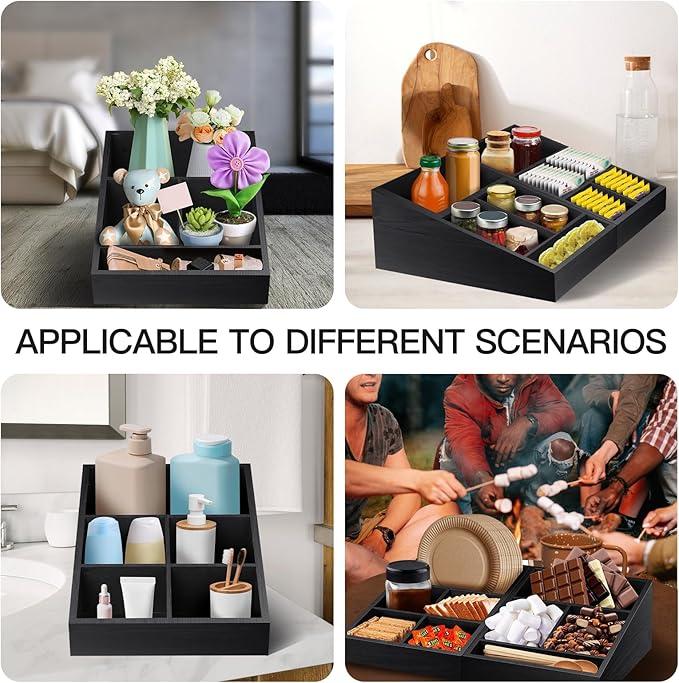 MINCORD Coffee Station Organizer Coffee Condiment Service Tray - Image 6
