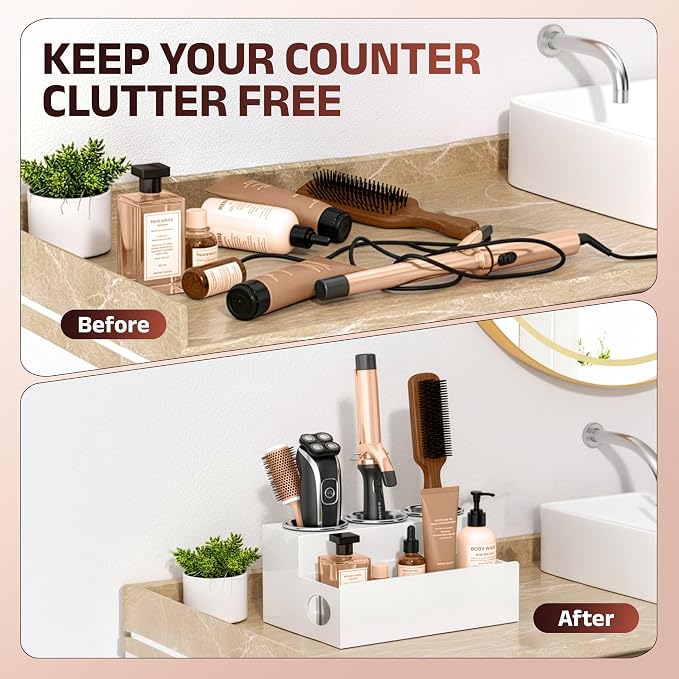 Casavita White Hair Tool Organizer - Image 7