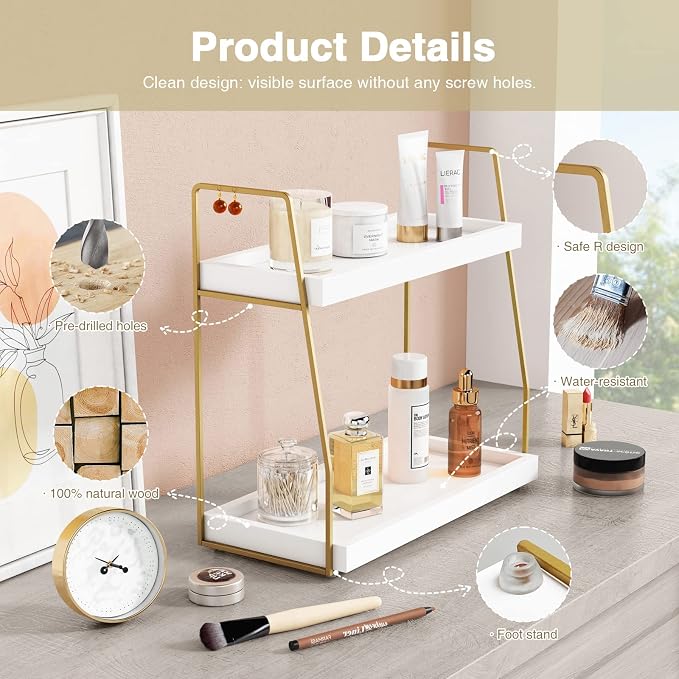 Forbena Bathroom Organizer Countertop, Counter Organizer - Image 7