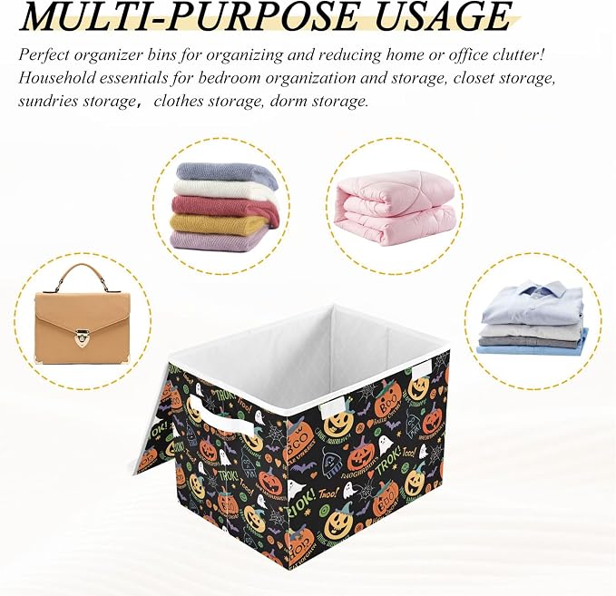 Halloween Ghost Pumpkin Ghosts Storage Bins - Image 7