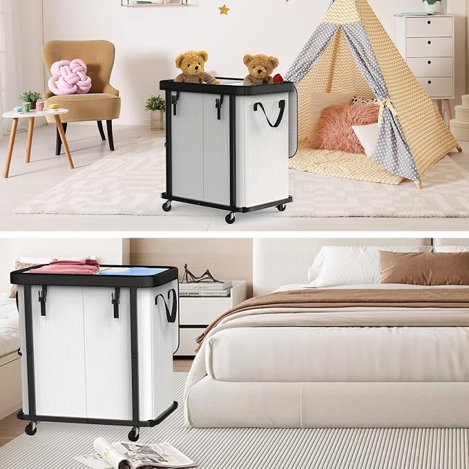 190L Large Fashion Laundry Basket - Image 7