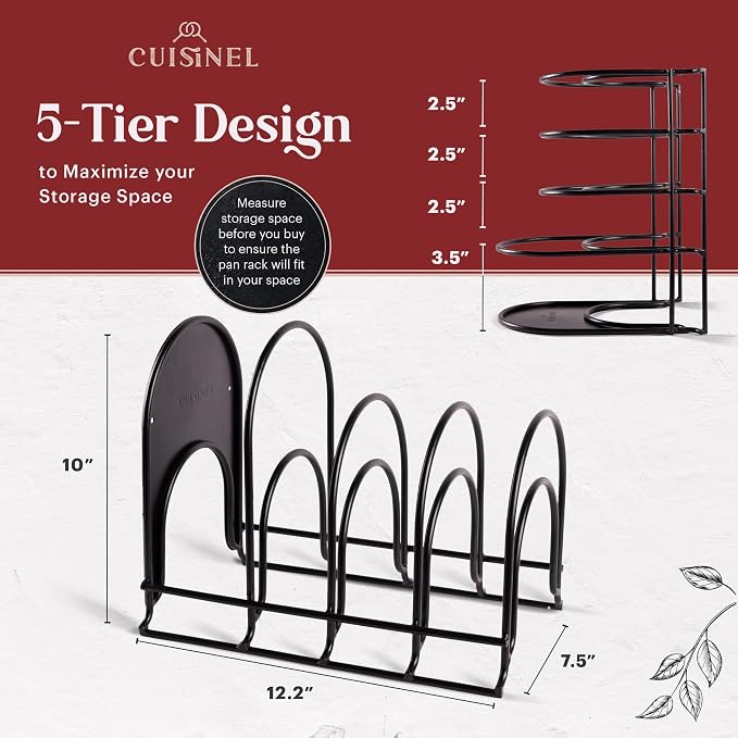 Cuisinel Pots and Pans Organizer Rack - Image 2