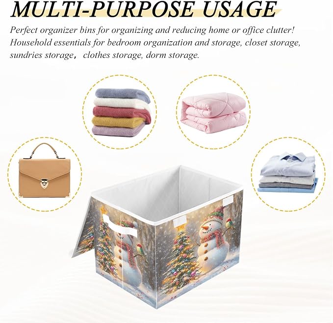 Whimsical Snowman Storage Bins - Image 7