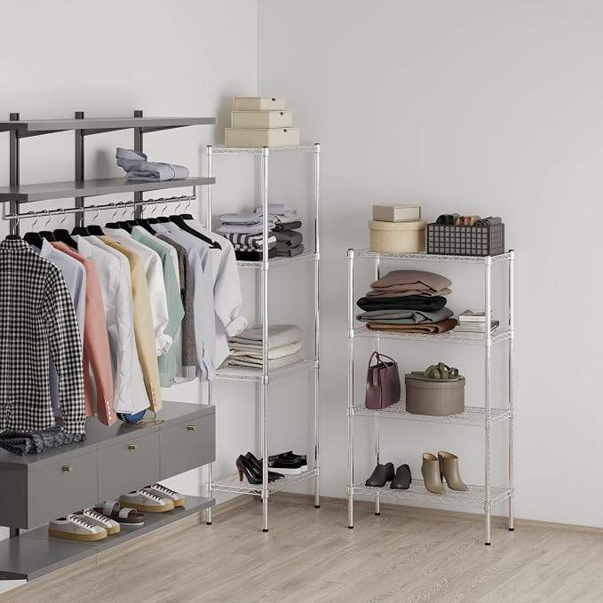 14" Deep x 30" Wide x 54" Height Wire Shelving Kit | 4-Tier | NSF Commercial - Image 7