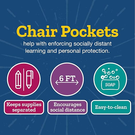 Really Good Stuff Deluxe Multi-Pocket Chair Pockets - Image 7
