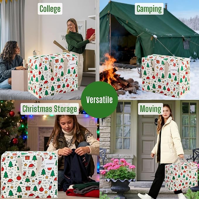 VENO 4 Pack Heavy Duty Moving Bags, Storage Bags, Packing Supplies, Top Zipper - Image 7