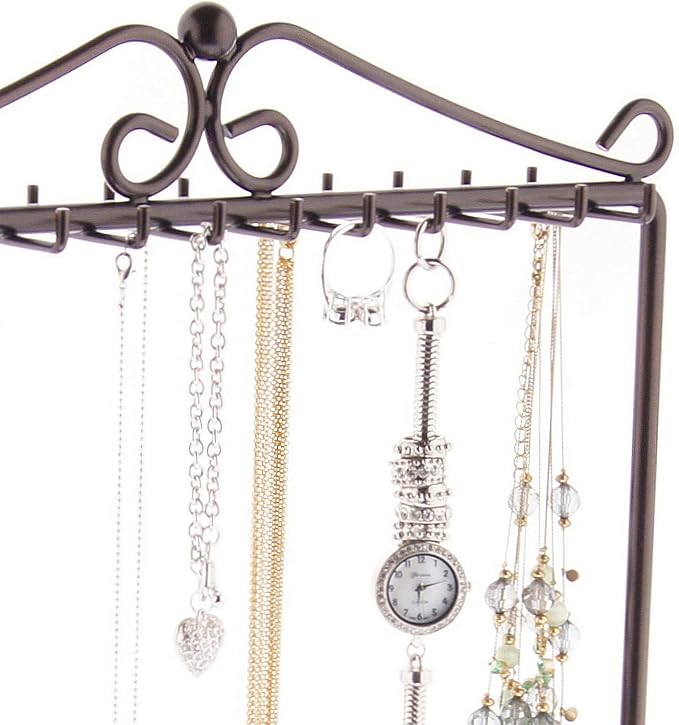 Angelynn's Sturdy Long Necklace Holder Organizer Tall Tabletop Pendant Display - Image 3