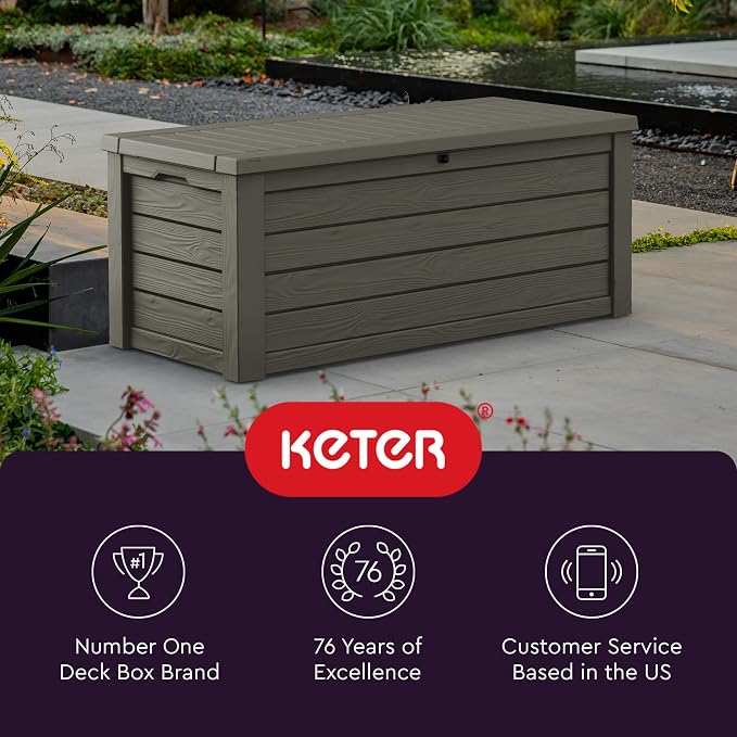 Keter Westwood 150 Gallon Resin Large Outdoor Storage Box - Image 9