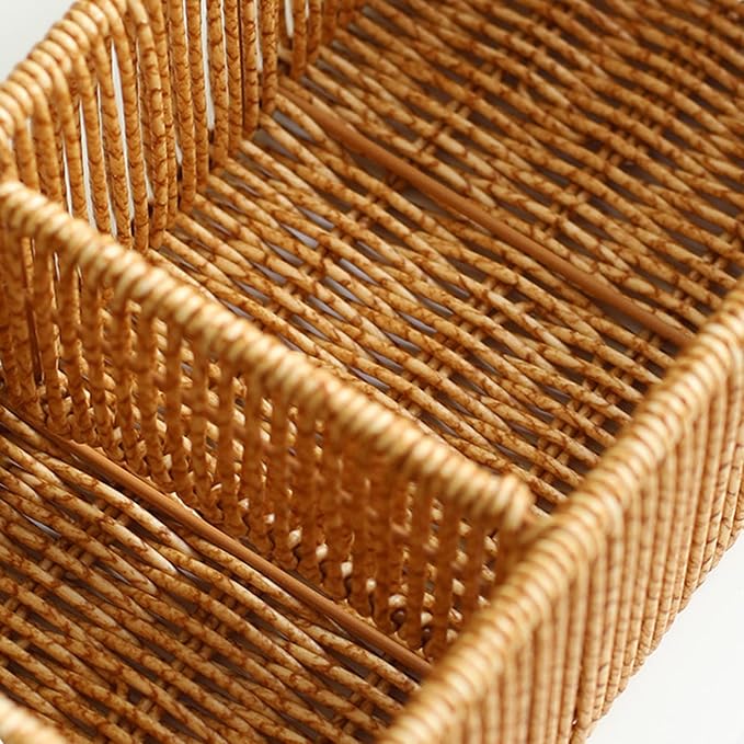 Natural Rattan Tissue Box Organizers - Image 9