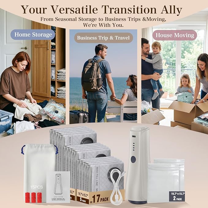 QcoQce Vacuum Storage Bags - Image 8
