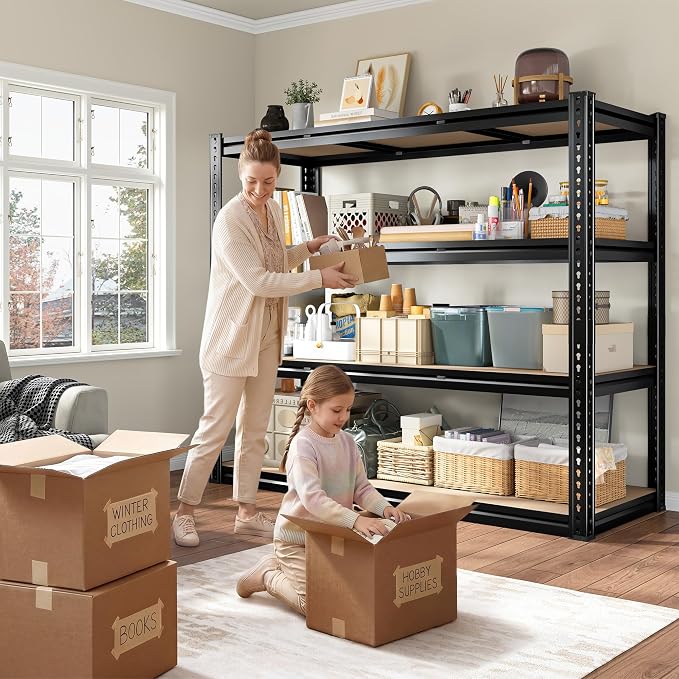 ROOMFAVE 48" W Garage Shelving 4-Tier Storage Shelves 2300LBS - Image 9