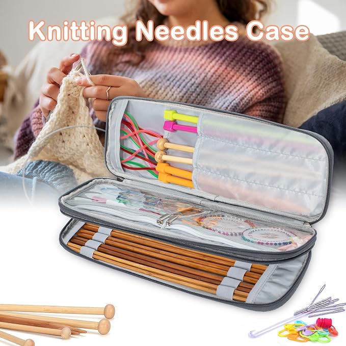 MYBAGZING Knitting Needles and Crochet Hook Organizer Case - Image 6