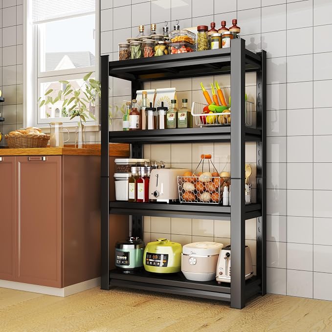 Storage Shelves, Garage Metal Shelving Unit, Adjustable, Double-Layer Column - Image 7