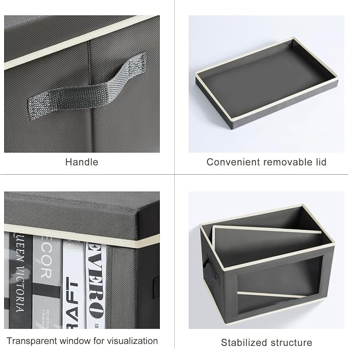 Homsorout Storage Boxes with Lids - Image 7