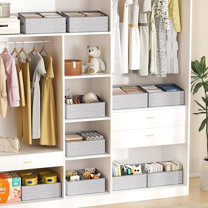 DIMJ Large Closet Shelf Organizer Bins 6 Packs - Image 6
