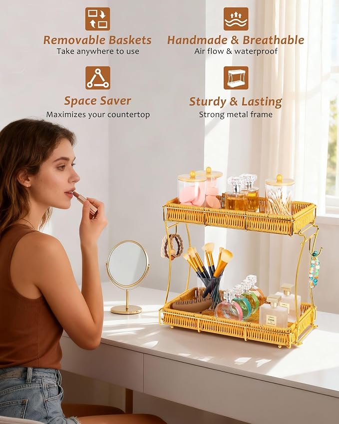 Bathroom Organizer Countertop Perfume Organizer Makeup Organizer Cosmetics - Image 7