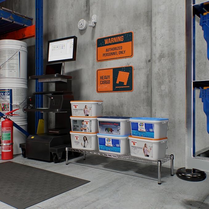 14" Deep x 48" Wide x 8" Height 1-Tier Wire Shelving Kit | NSF Commercial - Image 8