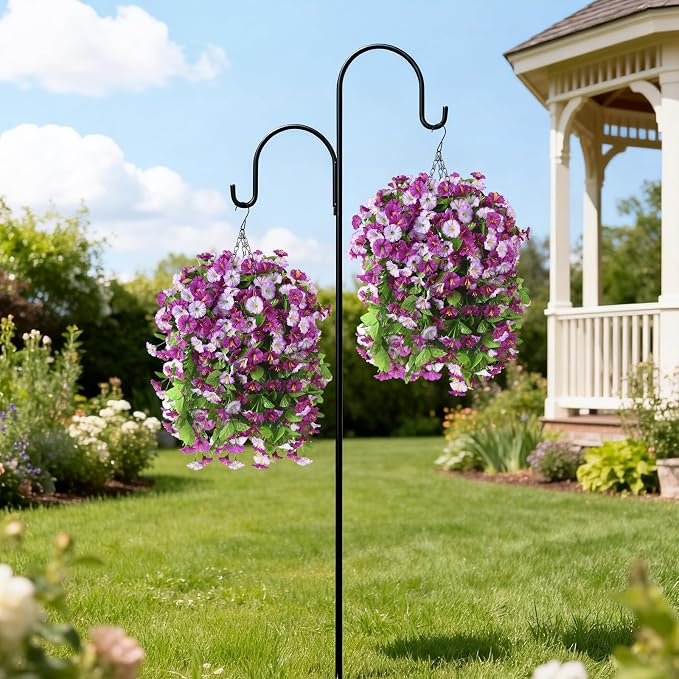 INQCMY Artificial Flowers for Outdoor Spring Summer Decoration Faux Silk - Image 6