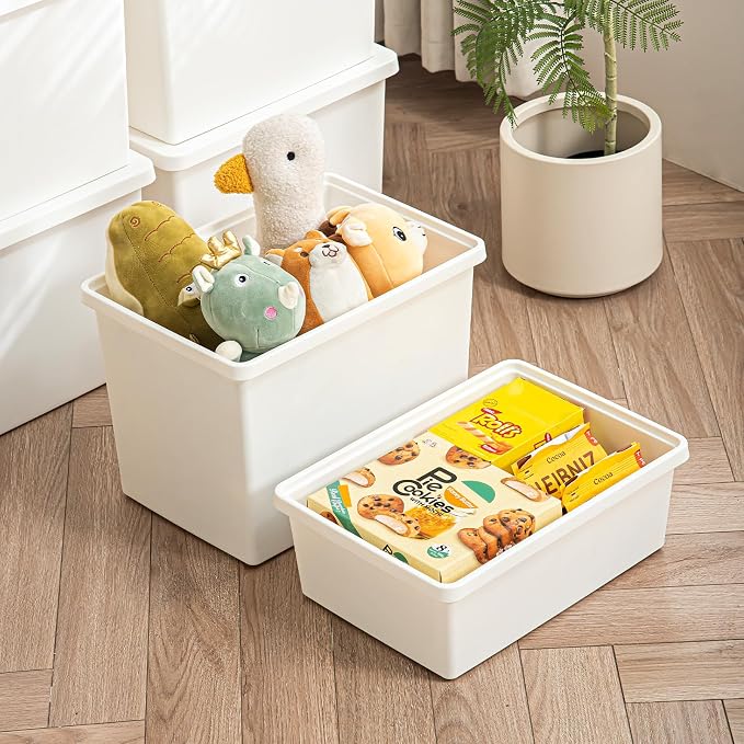 15 Quart White Storage Bins - Image 6
