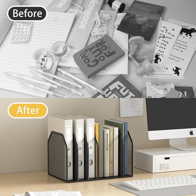 Metal 7-Section File Folder Organizer - Image 7