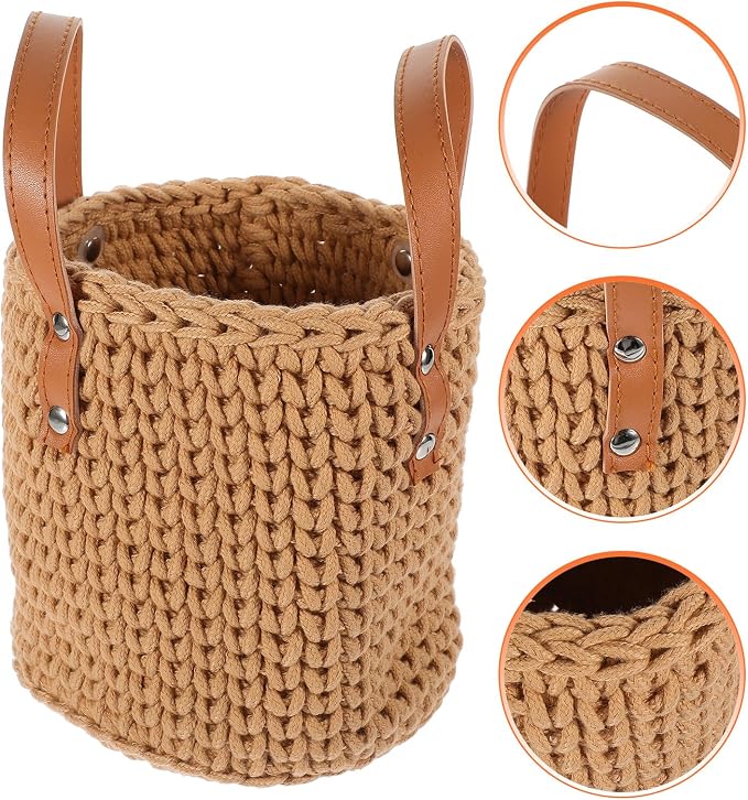 DOITOOL Cotton Rope Woven Basket Sundry Storage Bin - Image 9