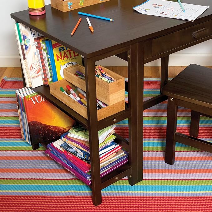 Lipper International 8180S Bamboo Wood Stacking Drawer Organizer Box - Image 5