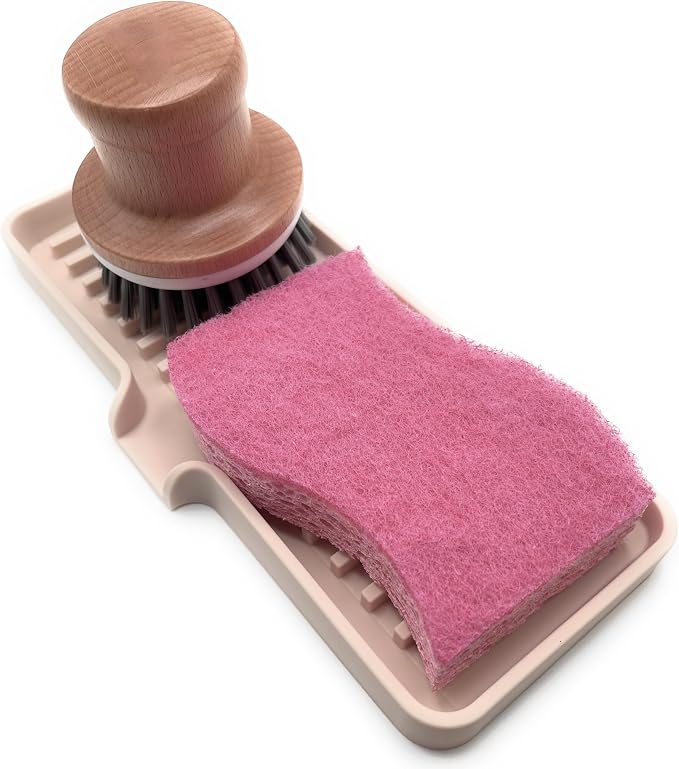 Happitasa Silicone Soap Dish Tray and Sponge Holder - Image 9