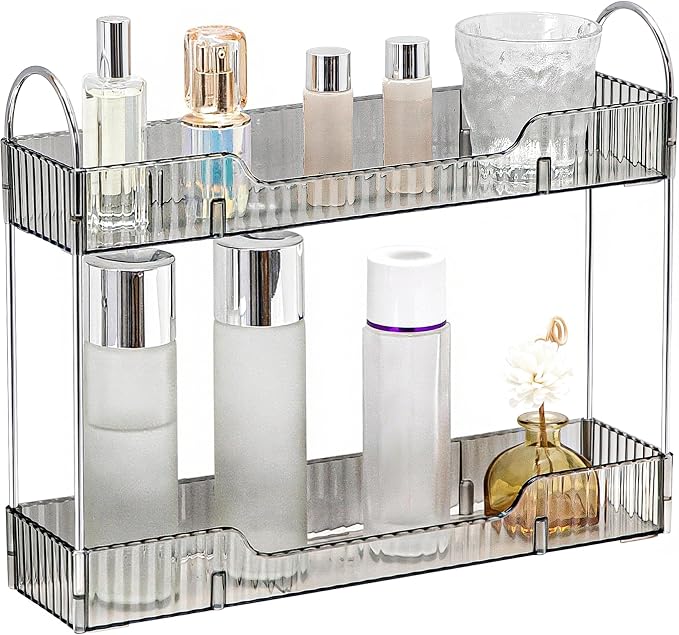 YCIA&DONE 2 Tiers Narrow Vanity Makeup Organizer, Bathroom Organizers - Image 6