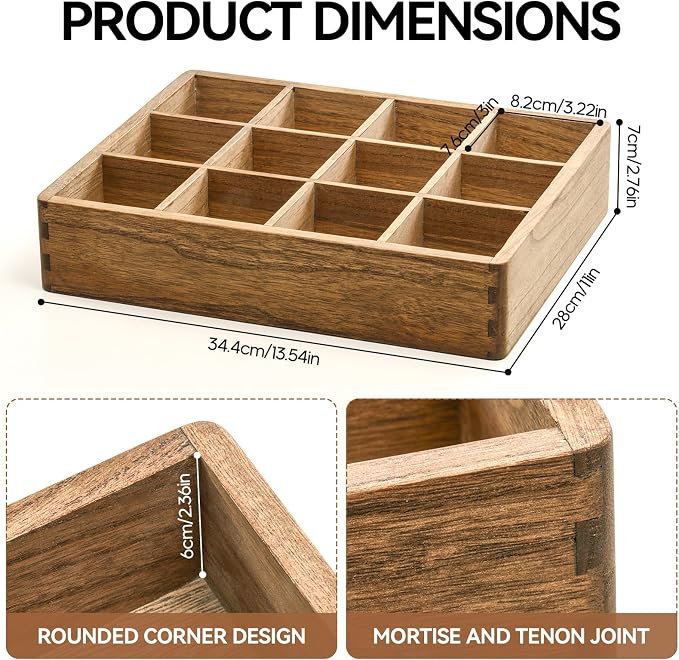 KIRIGEN Wooden Tea Bag Organizer - Image 7