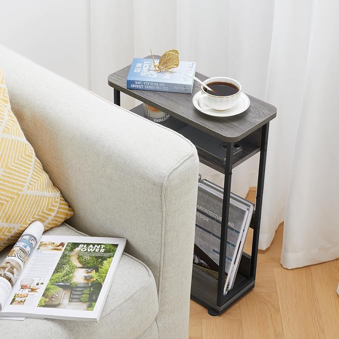 Narrow Side Table, 3-Tier Slim End Table - Image 9