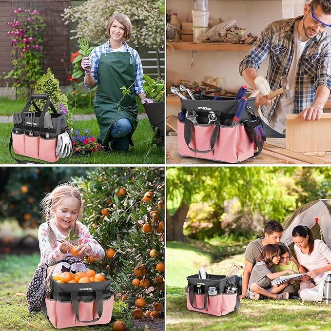 WORKPRO Garden Tool Bag, Heavy Duty Gardening Tote Bag Organizer - Image 7