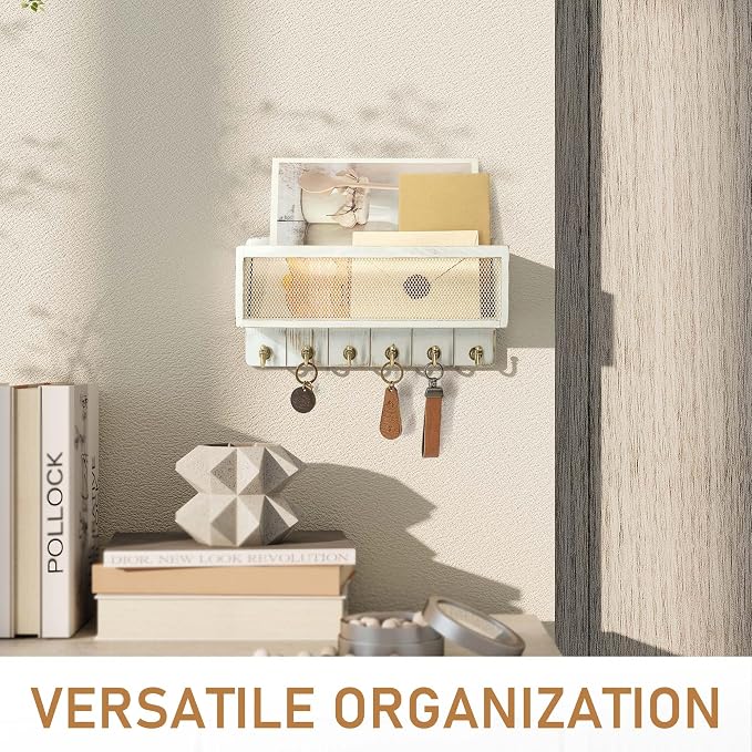 Rebee Vision Pine Wooden Key Holder Wall Mount - Image 6