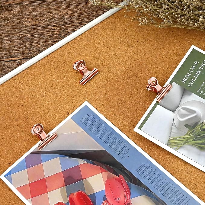 30 Pieces Push Pins Clips Rose Gold Thumb Tacks - Image 7