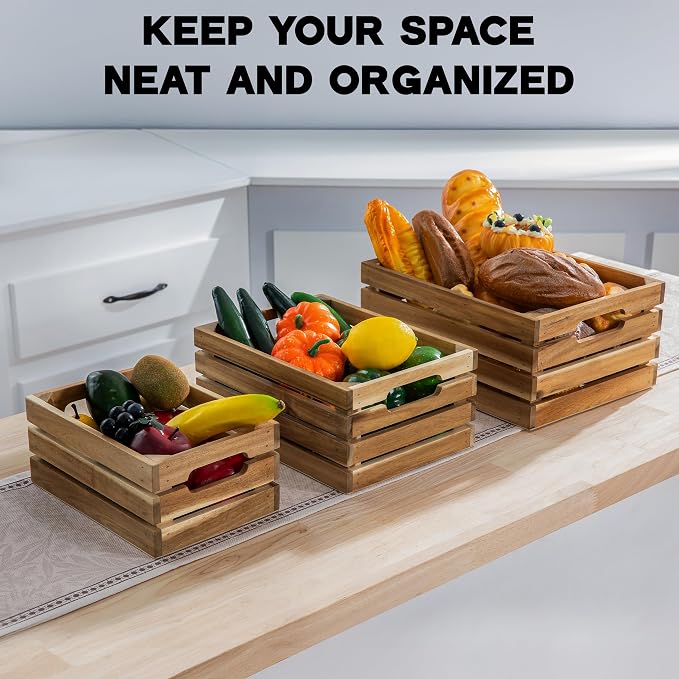 VICTORY RELAX Nesting Wood Storage Crates - Image 9