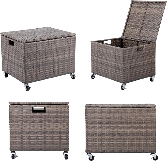 BIRDROCK HOME Rolling File Box - Image 9