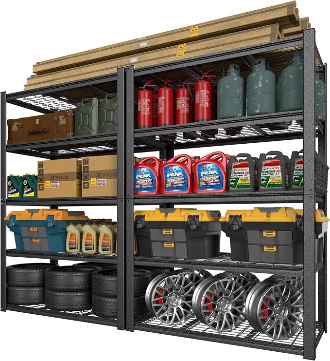 BlueWish Heavy Duty Adjustable Shelves, 24’’x48’’x72’’ Tool Utility Shelves - Image 9