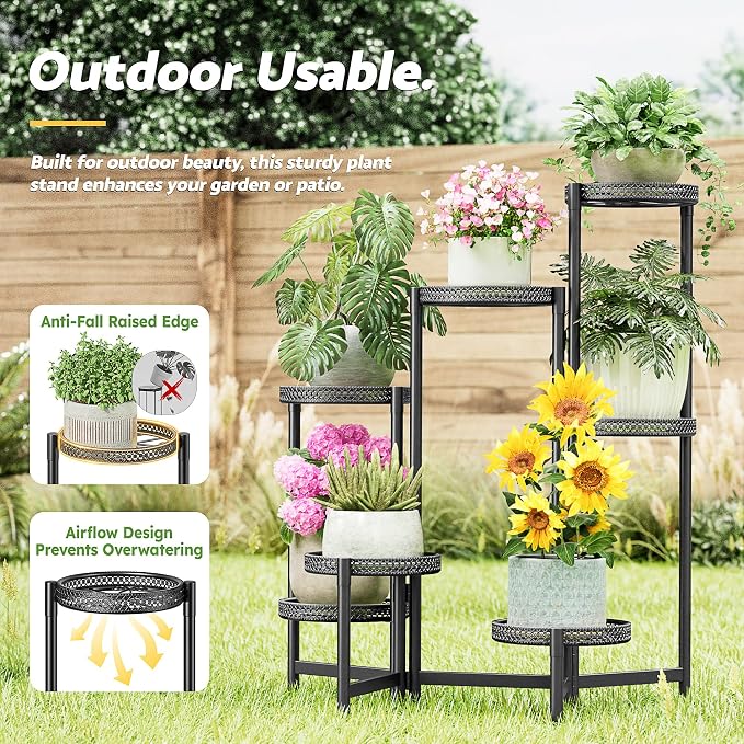 Stand Plants, 7 Tier Metal Plant Stands - Image 6