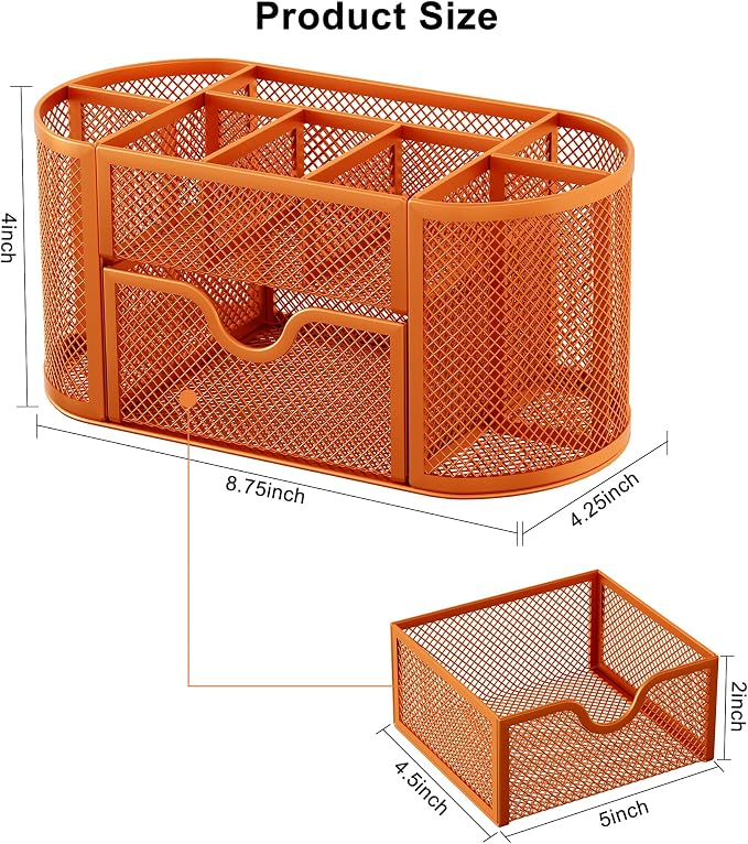 EasyPAG Mesh Pen Holder Desk Organizer - Image 8