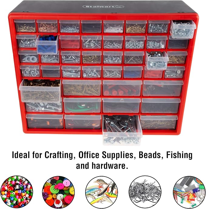 Storage Drawers-44 Compartment Organizer Desktop or Wall Mountable Container - Image 6