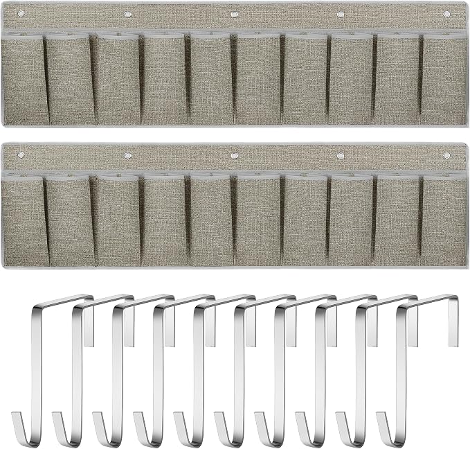 Libeder RV Shoe Organizer, Bedside Hanging Storage Pocket, 2 Pack, Dorm Bed - Image 8