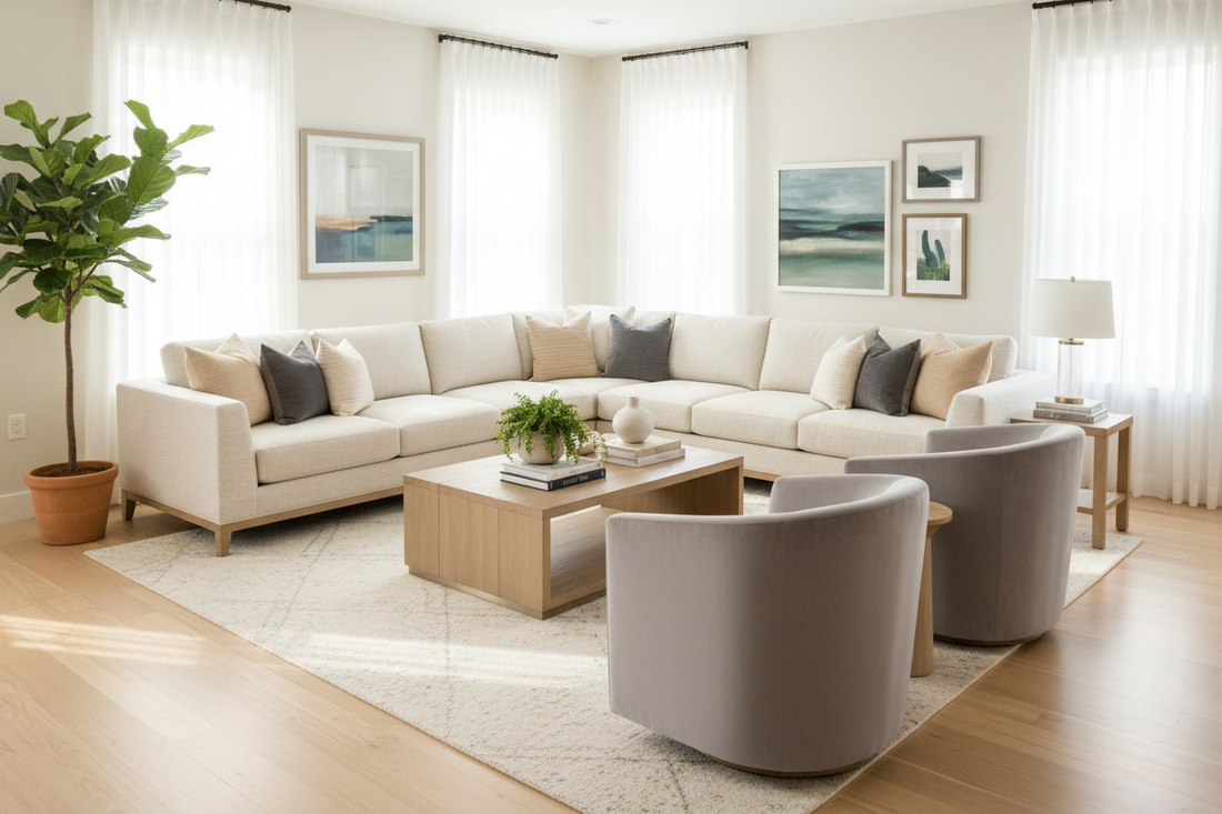 Sofas, Sectionals & Accent Chairs: Arranging Living Room Layouts with Comfort & Flow