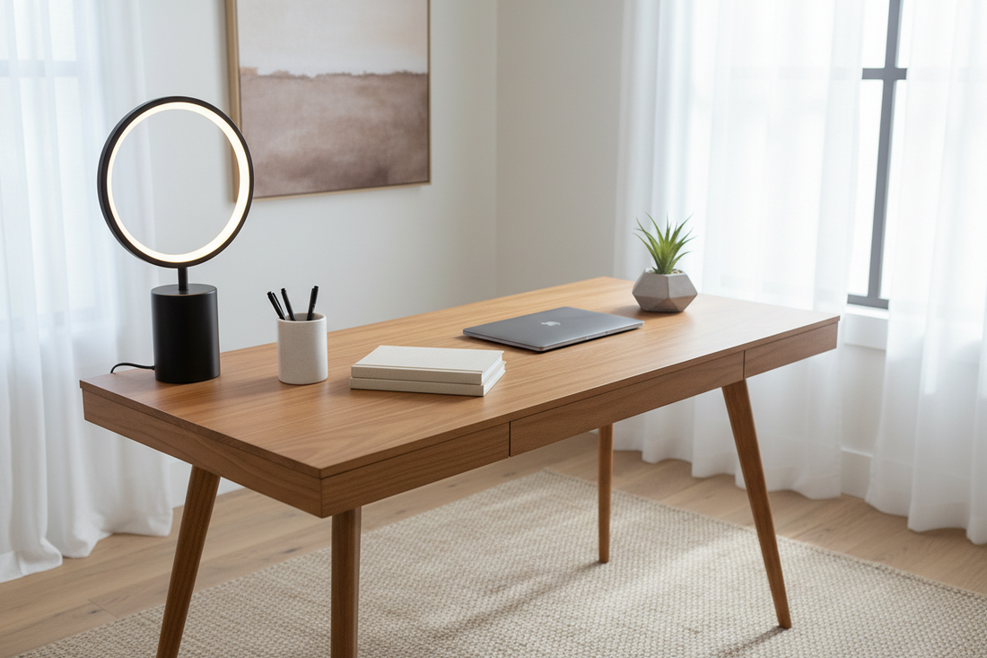 Work-From-Home Style: Desks, Table Lamps & Organized Productivity