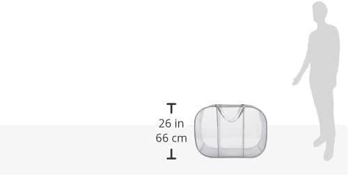 Whitmor Pop & Fold, Paloma Gray Laundry Sorter - Image 4