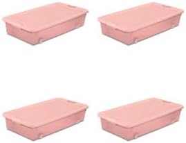Sterilite 12 Pack Wheeled Under Bed Storage Container, 56 Qt Plastic Bin - Image 9