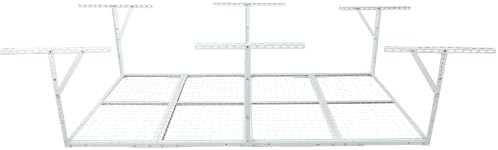 LuckyNote】4x8FT Overhead Garage Storage Rack, Heavy-Duty Metal Garage Ceiling - Image 5
